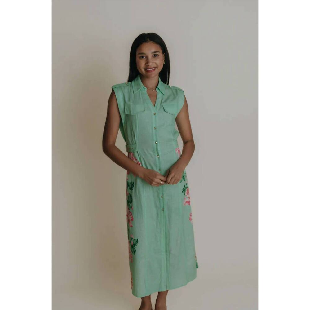 NEW LAROQUE hillary dress in green floral